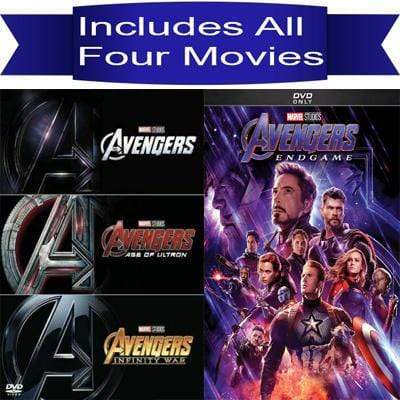 The Avengers Complete 4 DVD Movie Set Includes Avengers Ultron