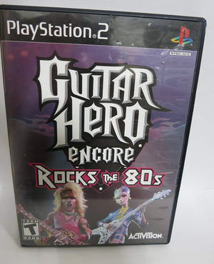 PS2 GUITAR HERO ENCORE ROCKS THE 80'S Playstion 2 Blaze DVDs