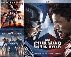 Captain America DVD Trilogy 1-3 Movie Collection