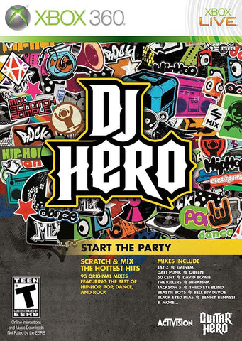 DJ Hero Stand Alone Software -Xbox 360 Blaze DVDs