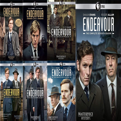 Endeavor Seasons 1-7 on DVD PBS DVDs & Blu-ray Discs