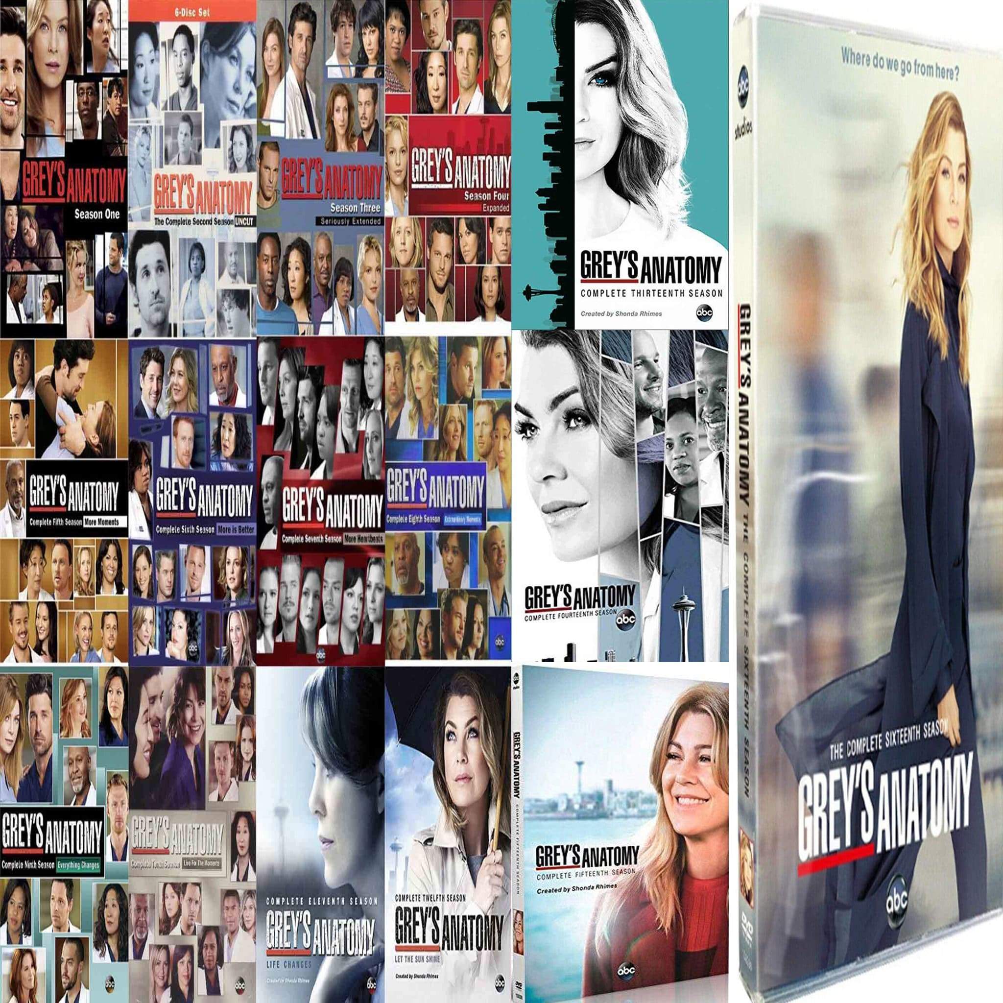 Grey's Anatomy TV Series Seasons 1-16 DVD Set – Blaze DVDs