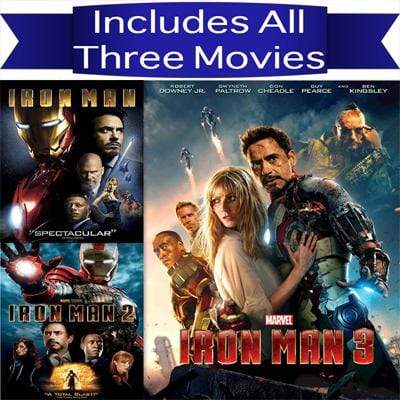 Iron Man Trilogy DVD Set Includes all 3 Movies – Blaze DVDs