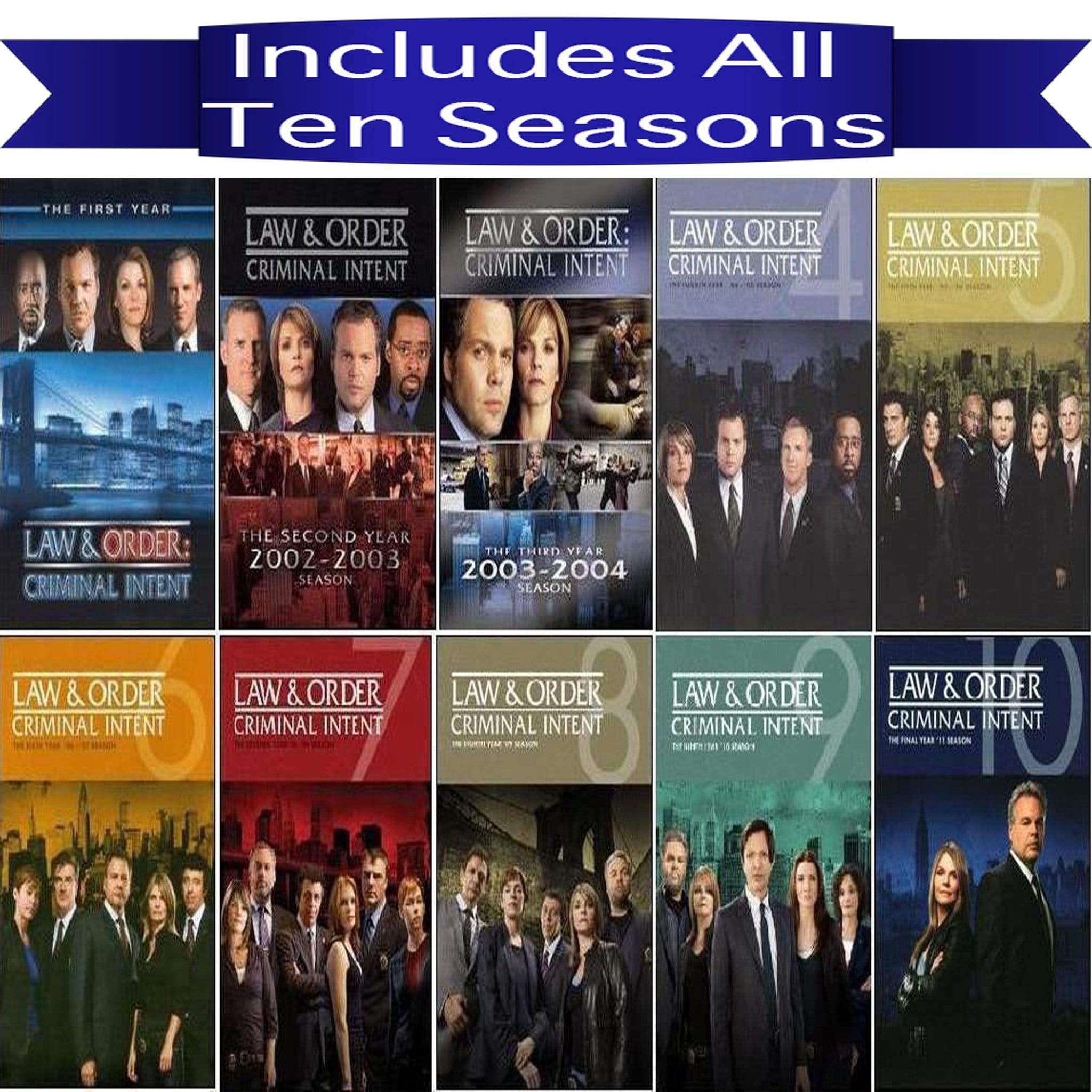 Law & Order Criminal Intent TV Series Complete DVD Set Universal Studios DVDs & Blu-ray Discs