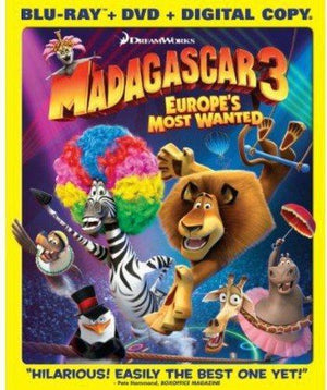 Madagascar 3: Europe's Most Wanted on Blu-Ray Blaze DVDs