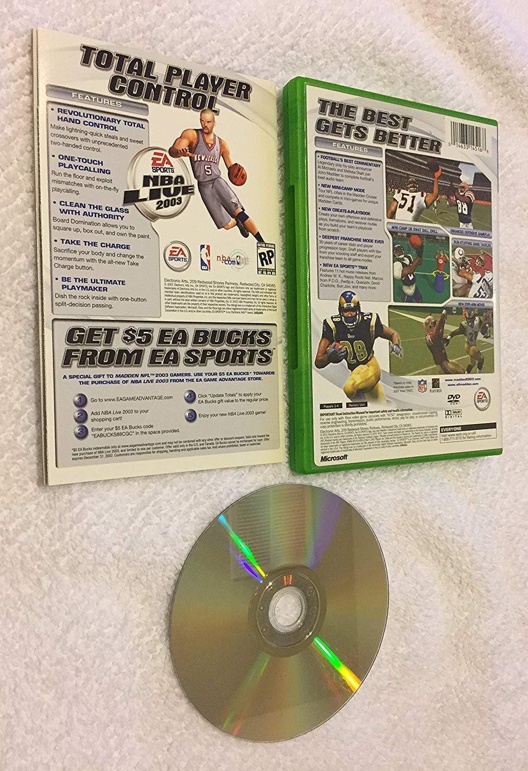 Madden NFL 2003: XBox Blaze DVDs