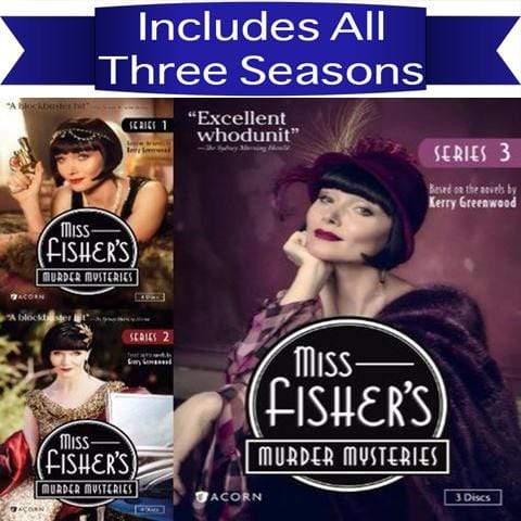 Miss Fisher's Murder Mysteries DVD Series 1-3 Set Acorn Media DVDs & Blu-ray Discs > DVDs