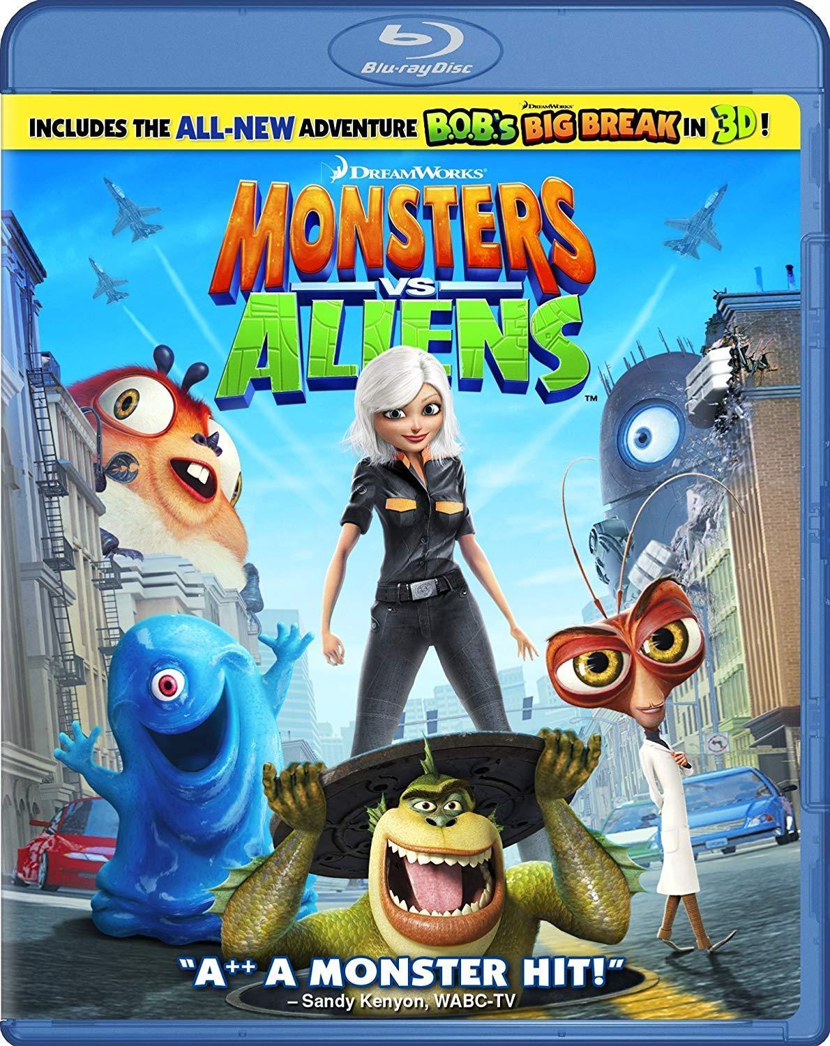 Monsters vs. Aliens on Blu-Ray Blaze DVDs DVDs & Blu-ray Discs > Blu-ray Discs