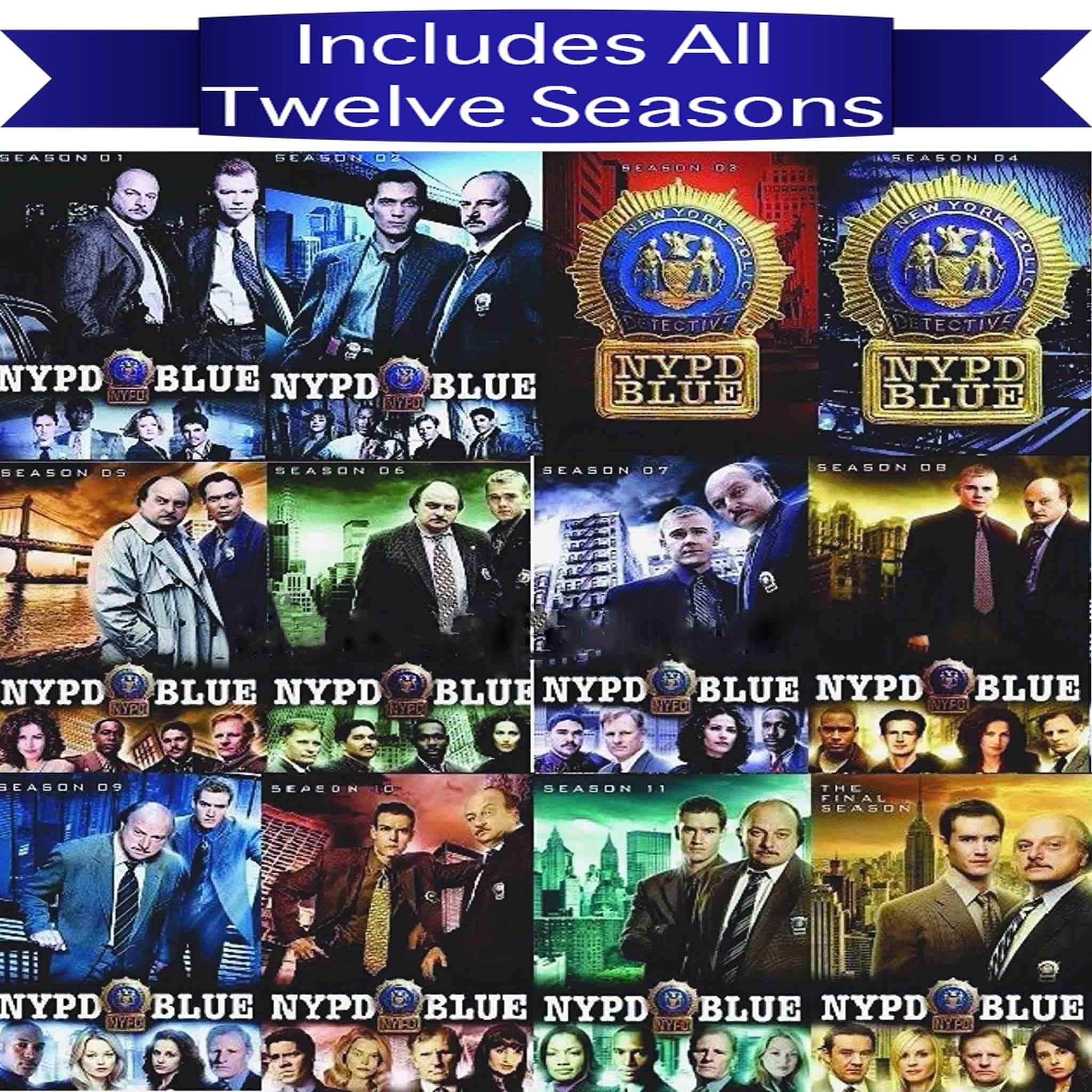 NYPD Blue TV Series Seasons 1-12 Complete DVD Set