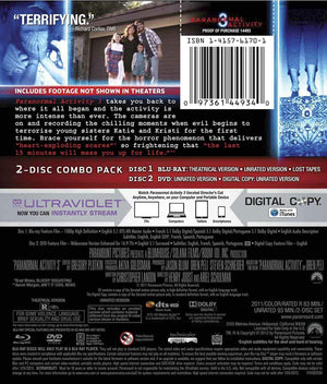 Paranormal Activity 3 on Blu-Ray Blaze DVDs