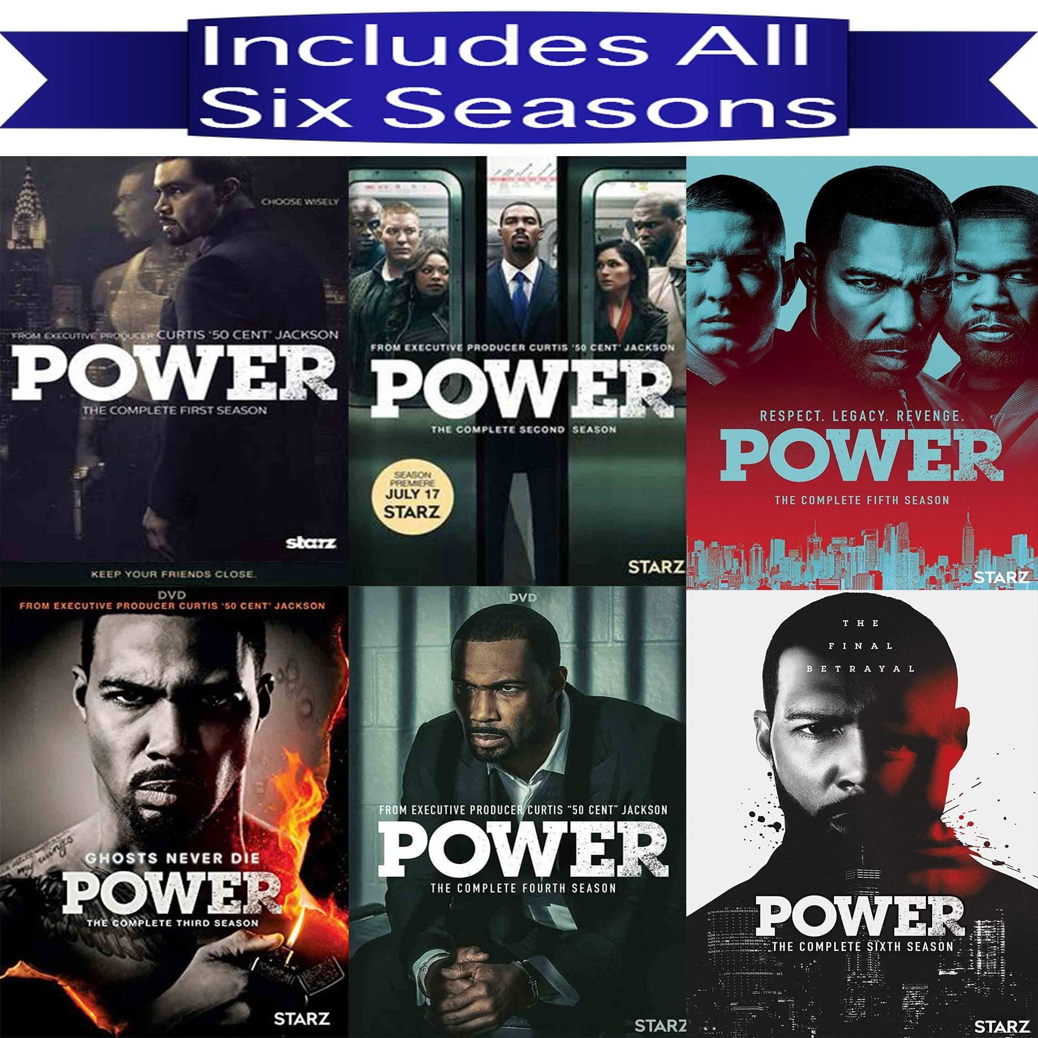 Power TV Series Seasons 1-6 DVD Set – Blaze DVDs