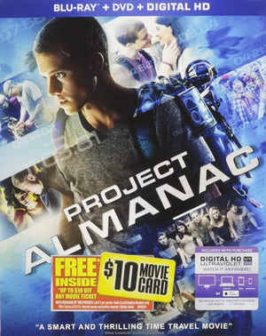 Project Almanac on Blu-Ray Blaze DVDs