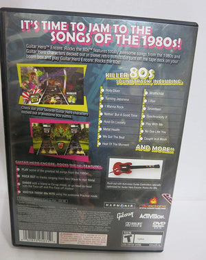 PS2 GUITAR HERO ENCORE ROCKS THE 80'S Playstion 2 Blaze DVDs