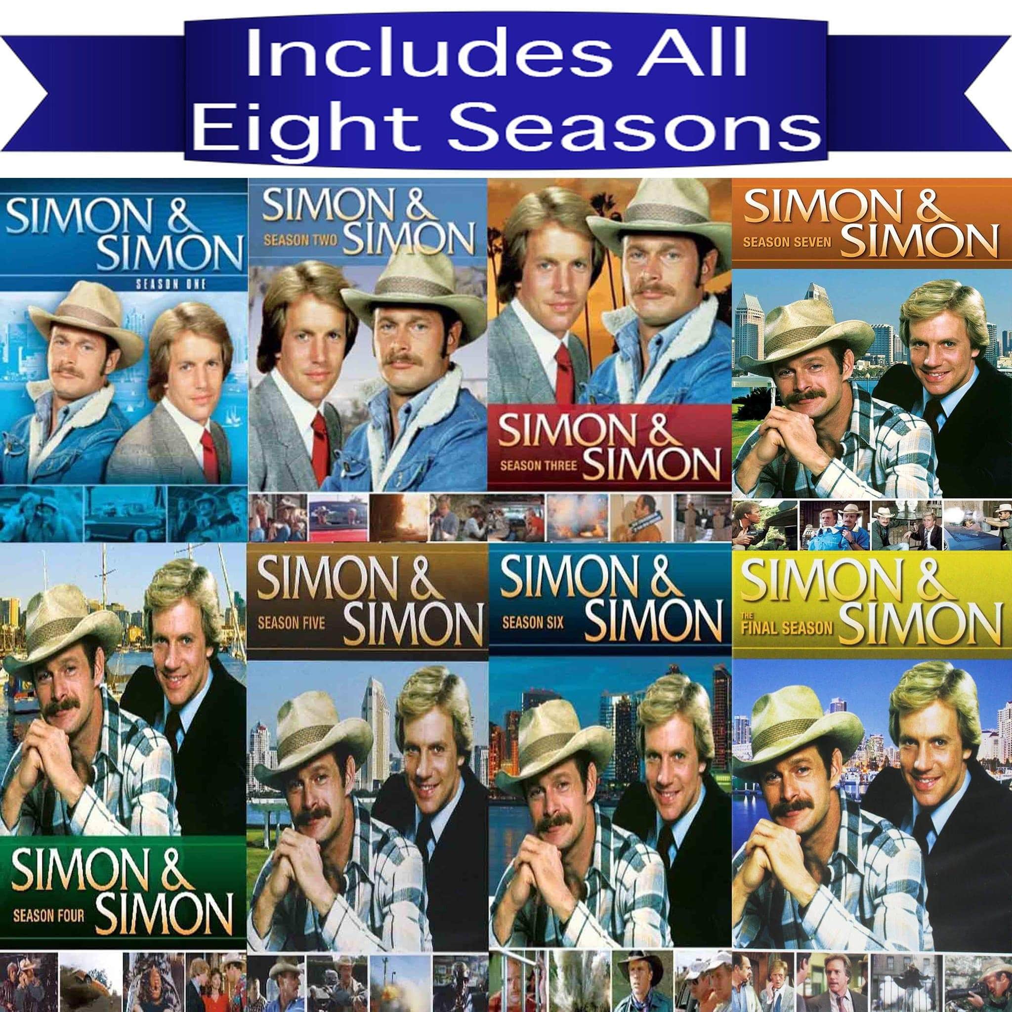 Simon and Simon Complete Series Seasons 1-8 DVD outlets Bundle Brand New & Sealed