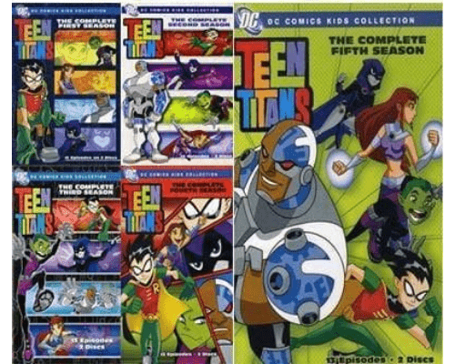 Teen Titans TV Series Seasons 1-5 DVD Set