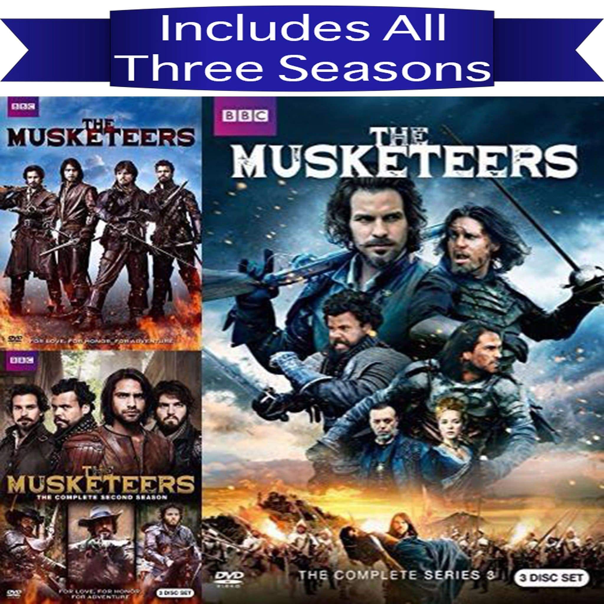 The Musketeers TV Series Seasons 1-3 DVD Set – Blaze DVDs