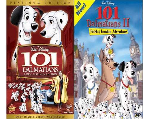 Walt Disney's 101 Dalmatians 1&2 DVD Set 2 Movie Collection