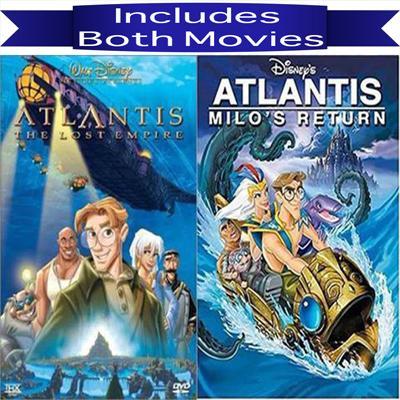 Walt Disney's Atlantis 1&2 DVD Set 2 Movie Collection Walt Disney DVDs & Blu-ray Discs > DVDs