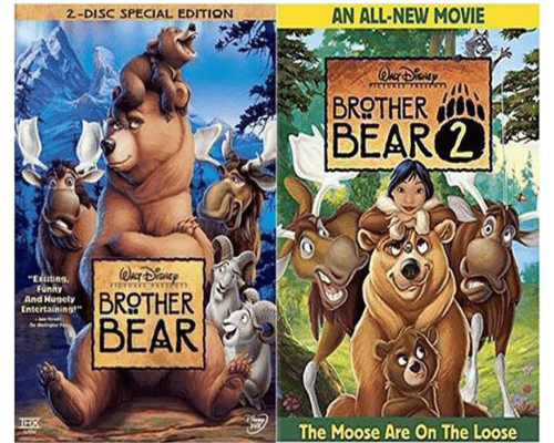 Walt Disney's Brother Bear 1&2 DVD Set 2 Movie Collection Walt Disney DVDs & Blu-ray Discs > DVDs > Box Sets