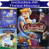 Walt Disney's Cinderella Trilogy DVD Set 3 Movie Collection Walt Disney DVDs & Blu-ray Discs > DVDs