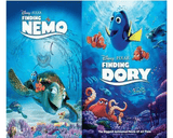 Walt Disney's Finding Nemo & Finding Dory DVD Set 2 Movie Collection