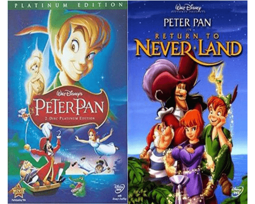 Walt Disney's Peter Pan 1&2 DVD Set 2 Movie Collection