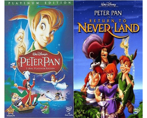 Walt Disney's Peter Pan 1&2 DVD Set 2 Movie Collection