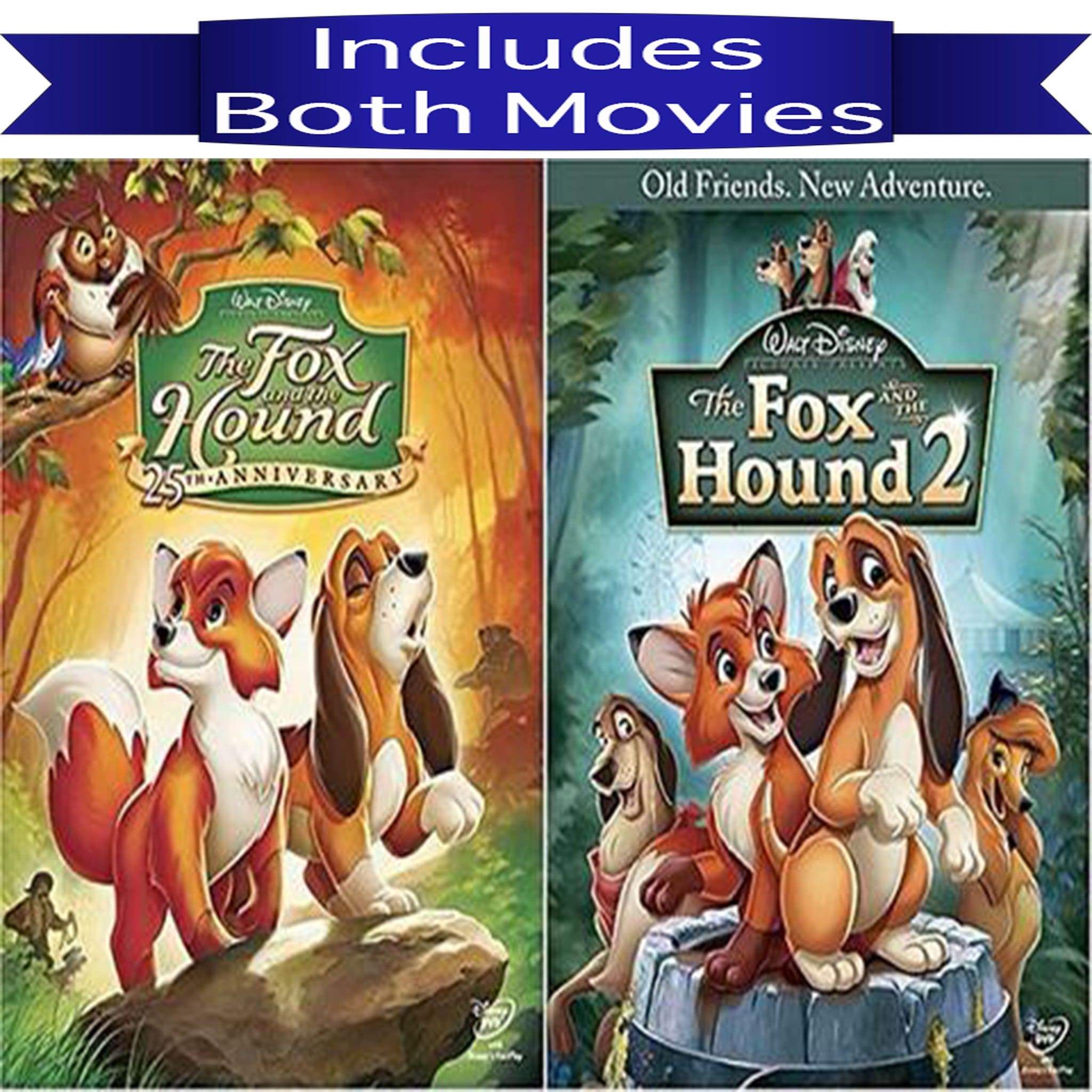 Walt Disney's The Fox and the Hound 1&2 DVD Set 2 Movie Collection