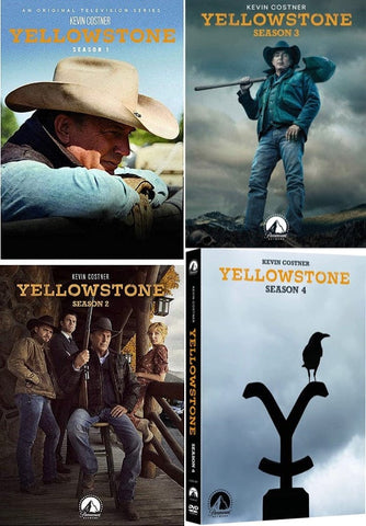 Yellowstone Season 1-4 DVD Paramount Home Entertainment DVDs & Videos
